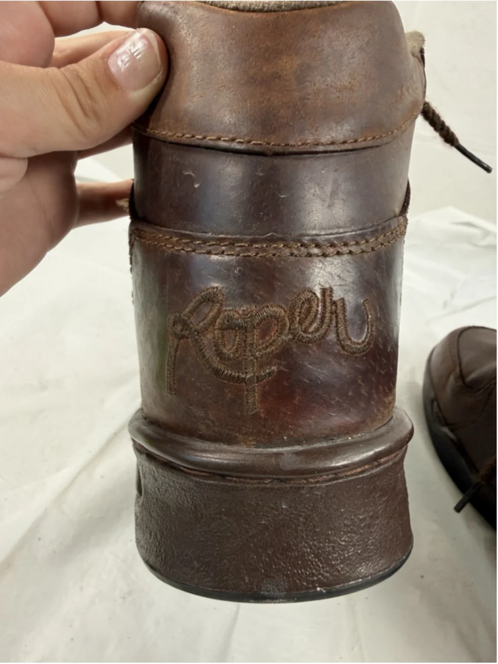 Roper Horseshoe mens 7.5 Chukka brown boots
